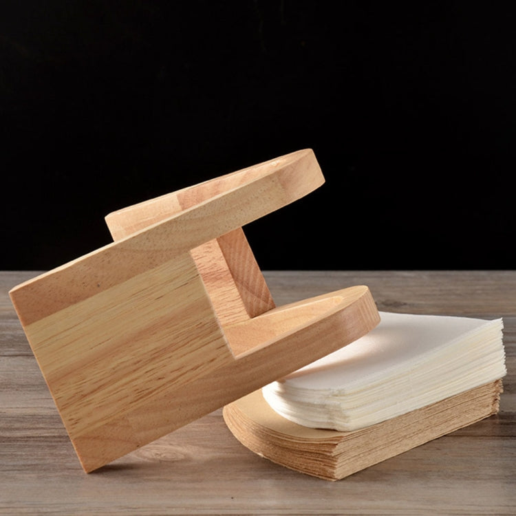 ที่วางกรองกาแฟชั้นเก็บกาแฟกล่องกรองกระดาษฐานยึดขาตั้งจอแสดงผล, Wooden V Holder