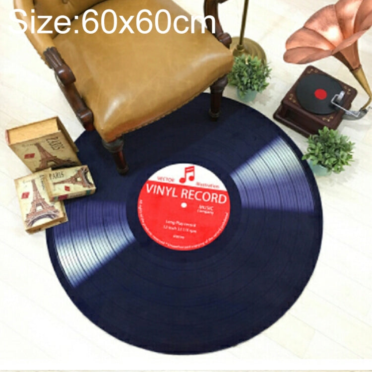 Creative Retro 3D DVR บันทึกพรมรอบ CD แผ่นตกแต่งบ้านห้องนั่งเล่นห้องนอนเด็กตกแต่งพรม,, Diameter 60cm, Diameter 80cm, Diameter 100cm, Diameter 120cm, Diameter 160cm, Diameter 180cm