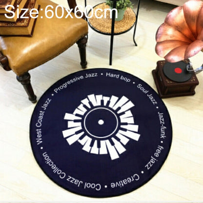 Creative Retro 3D DVR บันทึกพรมรอบ CD แผ่นตกแต่งบ้านห้องนั่งเล่นห้องนอนเด็กตกแต่งพรม,, Diameter 60cm, Diameter 80cm, Diameter 100cm, Diameter 120cm, Diameter 160cm, Diameter 180cm