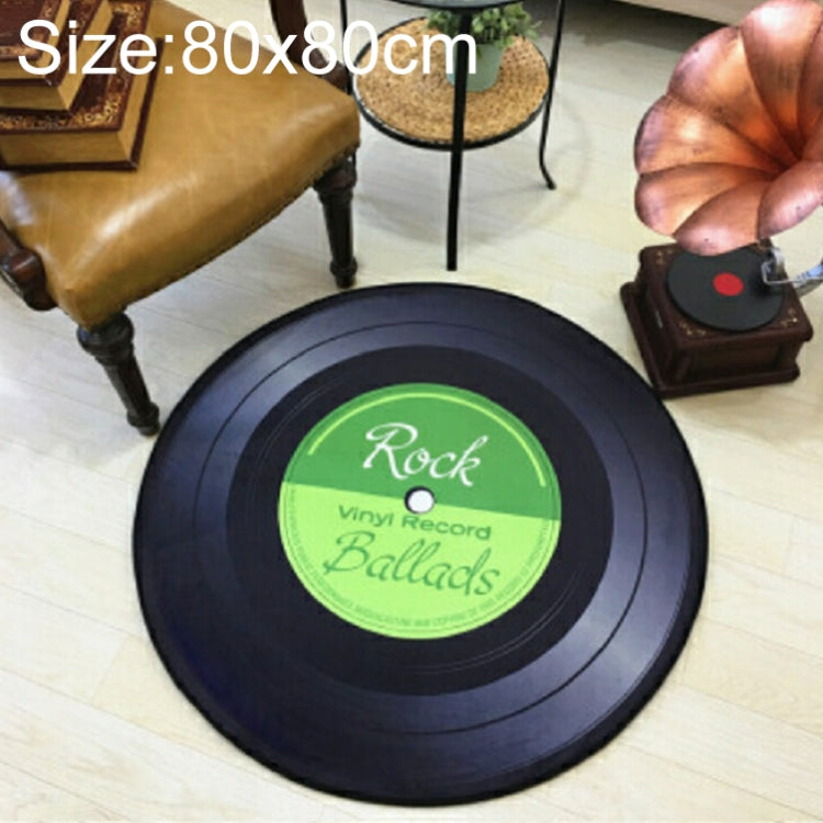 Creative Retro 3D DVR บันทึกพรมรอบ CD แผ่นตกแต่งบ้านห้องนั่งเล่นห้องนอนเด็กตกแต่งพรม,, Diameter 60cm, Diameter 80cm, Diameter 100cm, Diameter 120cm, Diameter 160cm, Diameter 180cm