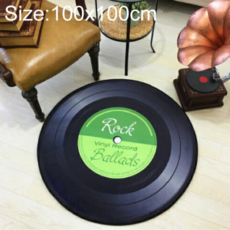 Creative Retro 3D DVR บันทึกพรมรอบ CD แผ่นตกแต่งบ้านห้องนั่งเล่นห้องนอนเด็กตกแต่งพรม,, Diameter 60cm, Diameter 80cm, Diameter 100cm, Diameter 120cm, Diameter 160cm, Diameter 180cm