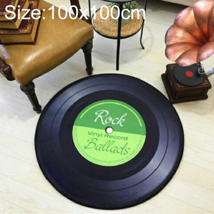 Creative Retro 3D DVR บันทึกพรมรอบ CD แผ่นตกแต่งบ้านห้องนั่งเล่นห้องนอนเด็กตกแต่งพรม,, Diameter 60cm, Diameter 80cm, Diameter 100cm, Diameter 120cm, Diameter 160cm, Diameter 180cm