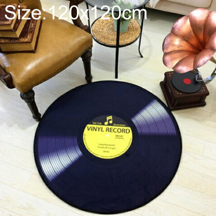Creative Retro 3D DVR บันทึกพรมรอบ CD แผ่นตกแต่งบ้านห้องนั่งเล่นห้องนอนเด็กตกแต่งพรม,, Diameter 60cm, Diameter 80cm, Diameter 100cm, Diameter 120cm, Diameter 160cm, Diameter 180cm