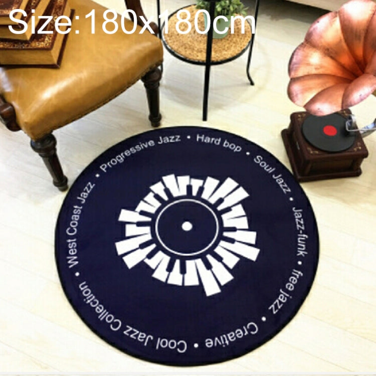Creative Retro 3D DVR บันทึกพรมรอบ CD แผ่นตกแต่งบ้านห้องนั่งเล่นห้องนอนเด็กตกแต่งพรม,, Diameter 60cm, Diameter 80cm, Diameter 100cm, Diameter 120cm, Diameter 160cm, Diameter 180cm