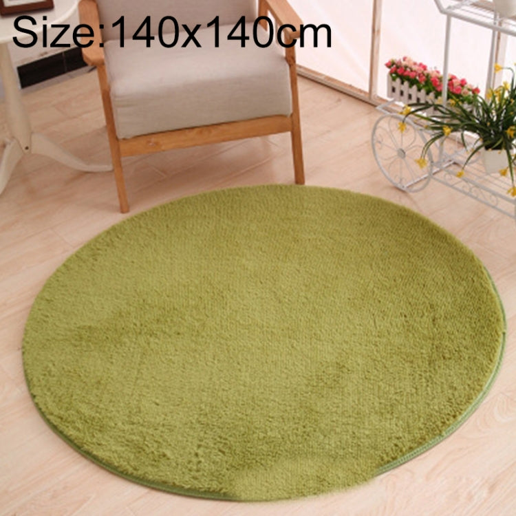 KSolid พรมกลมพรมขนแกะนุ่มพรมกันลื่นพรมห้องนอนเด็กเสื่อประตู, Diameter: 140cm, Diameter: 160cm