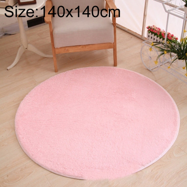 KSolid พรมกลมพรมขนแกะนุ่มพรมกันลื่นพรมห้องนอนเด็กเสื่อประตู, Diameter: 140cm, Diameter: 160cm
