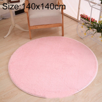 KSolid พรมกลมพรมขนแกะนุ่มพรมกันลื่นพรมห้องนอนเด็กเสื่อประตู, Diameter: 140cm, Diameter: 160cm