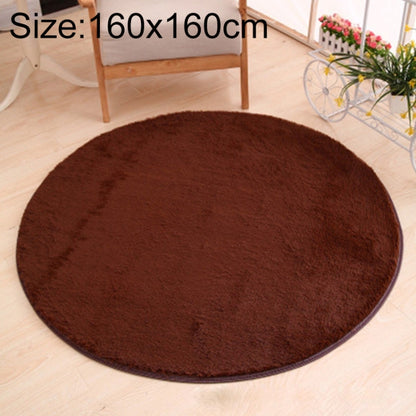 KSolid พรมกลมพรมขนแกะนุ่มพรมกันลื่นพรมห้องนอนเด็กเสื่อประตู, Diameter: 140cm, Diameter: 160cm