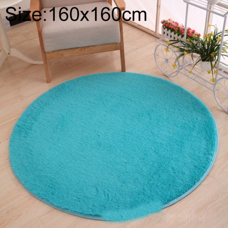 KSolid พรมกลมพรมขนแกะนุ่มพรมกันลื่นพรมห้องนอนเด็กเสื่อประตู, Diameter: 140cm, Diameter: 160cm