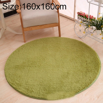 KSolid พรมกลมพรมขนแกะนุ่มพรมกันลื่นพรมห้องนอนเด็กเสื่อประตู, Diameter: 140cm, Diameter: 160cm
