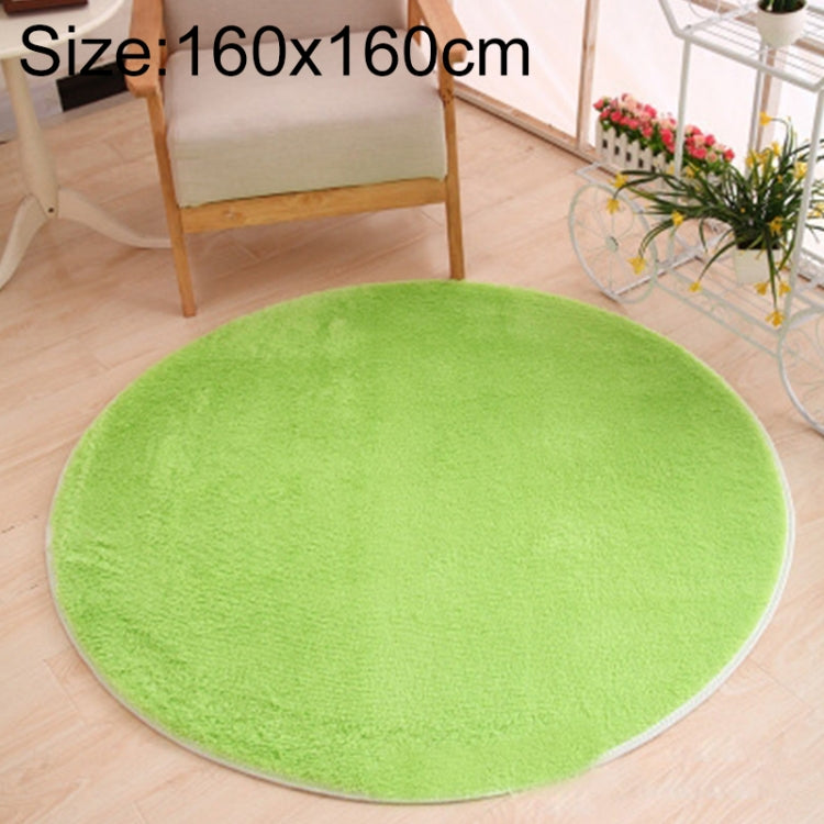 KSolid พรมกลมพรมขนแกะนุ่มพรมกันลื่นพรมห้องนอนเด็กเสื่อประตู, Diameter: 140cm, Diameter: 160cm