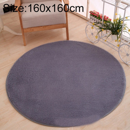 KSolid พรมกลมพรมขนแกะนุ่มพรมกันลื่นพรมห้องนอนเด็กเสื่อประตู, Diameter: 140cm, Diameter: 160cm