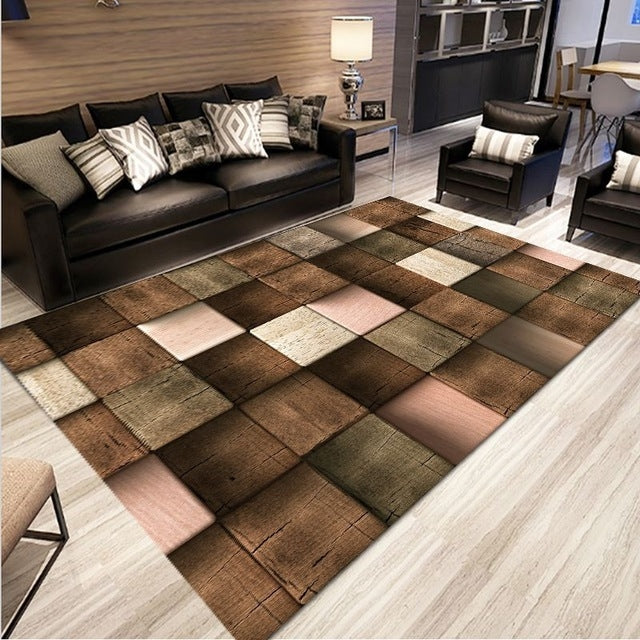 โมเดิร์นบทคัดย่อ Lattice พรมห้องนั่งเล่นห้องนอนพรมปูพื้น, 50x80cm, 80x120cm