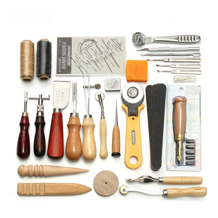 37 in 1 DIY จักรเย็บผ้าหนังชุดเครื่องมือ