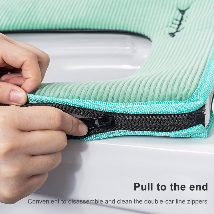 ล้างทำความสะอาดได้ ห้องน้ำ ฝาครอบที่นั่งชักโครกอุ่นเบาะนุ่ม Pad Closestool ฝาปิด Mat ผลิตภัณฑ์เครื่องใช้ในครัวเรือน