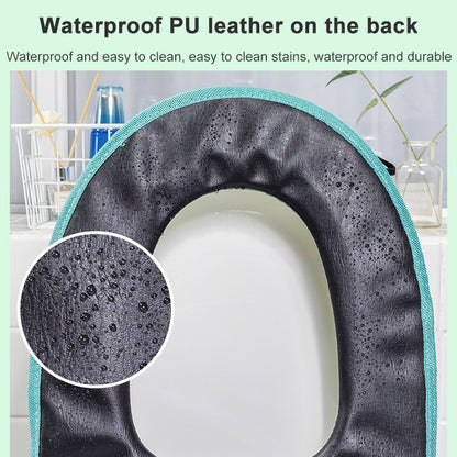 ล้างทำความสะอาดได้ ห้องน้ำ ฝาครอบที่นั่งชักโครกอุ่นเบาะนุ่ม Pad Closestool ฝาปิด Mat ผลิตภัณฑ์เครื่องใช้ในครัวเรือน