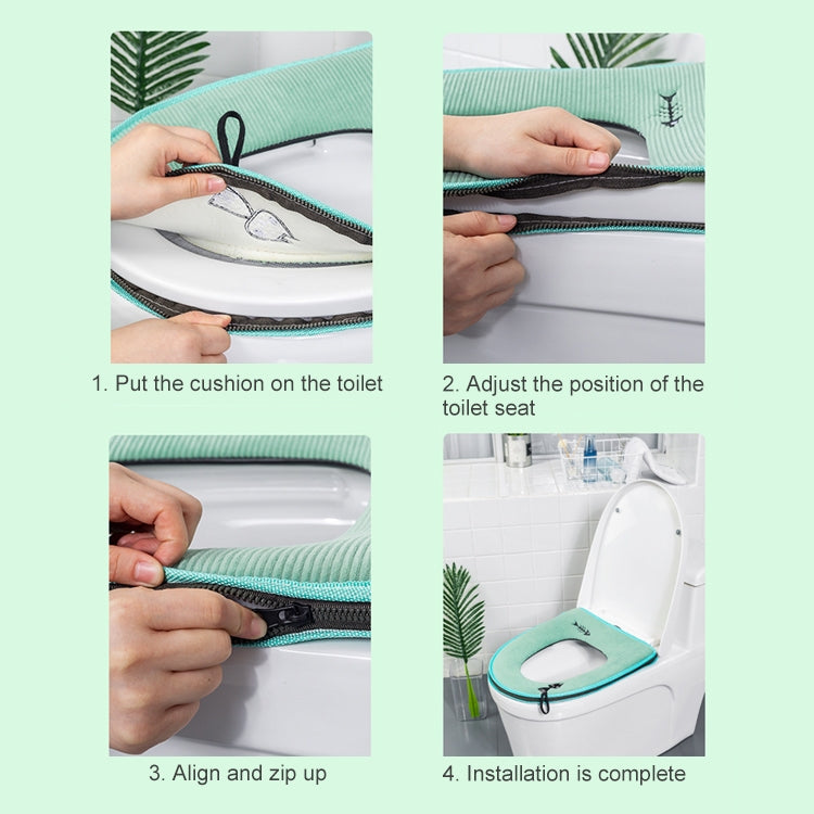 ล้างทำความสะอาดได้ ห้องน้ำ ฝาครอบที่นั่งชักโครกอุ่นเบาะนุ่ม Pad Closestool ฝาปิด Mat ผลิตภัณฑ์เครื่องใช้ในครัวเรือน