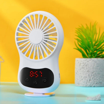 นาฬิกามัลติฟังก์ชั่นพัดลมขนาดเล็ก Creative Desktop Mini USB Fan