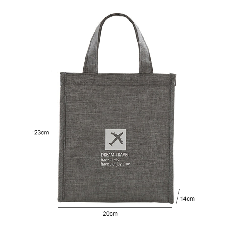 ถุงเก็บฉนวนอาหารแบบพกพาปิคนิคอาหารกลางวันแบบพกพา, S  20x23x14cm