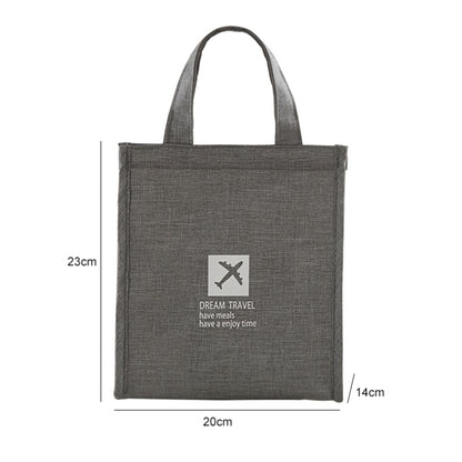 ถุงเก็บฉนวนอาหารแบบพกพาปิคนิคอาหารกลางวันแบบพกพา, S  20x23x14cm