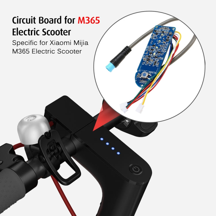 ไฟฟ้าสกู๊ตเตอร์แดชบอร์ดแบตเตอรี่ตัวบ่งชี้แผงควบคุมสวิทช์สำหรับ Xiaomi Mijia M365 ไฟฟ้าสกู๊ตเตอร์