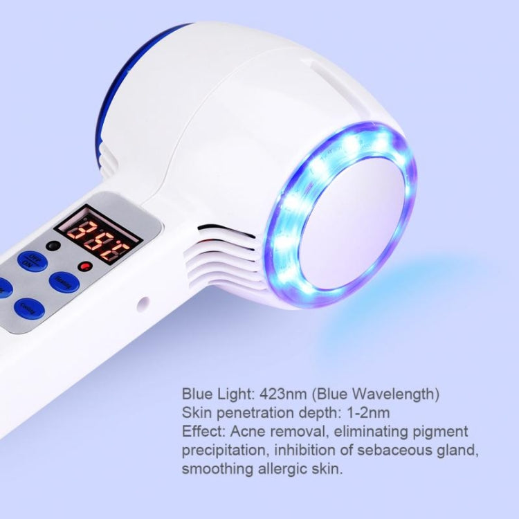 Face Care อุปกรณ์ค้อนร้อนเย็น Cryotherapy Blue Photon สิวผิวความงามนวด Lifting Rejuvenation Facial Machine