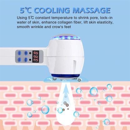 Face Care อุปกรณ์ค้อนร้อนเย็น Cryotherapy Blue Photon สิวผิวความงามนวด Lifting Rejuvenation Facial Machine