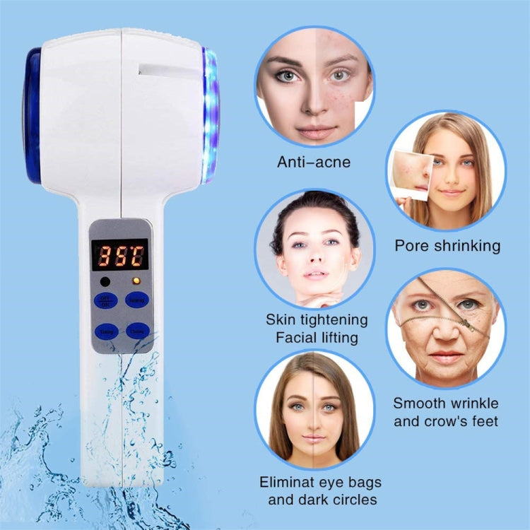 Face Care อุปกรณ์ค้อนร้อนเย็น Cryotherapy Blue Photon สิวผิวความงามนวด Lifting Rejuvenation Facial Machine