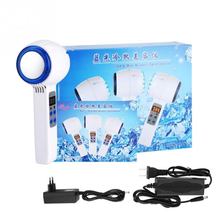 Face Care อุปกรณ์ค้อนร้อนเย็น Cryotherapy Blue Photon สิวผิวความงามนวด Lifting Rejuvenation Facial Machine
