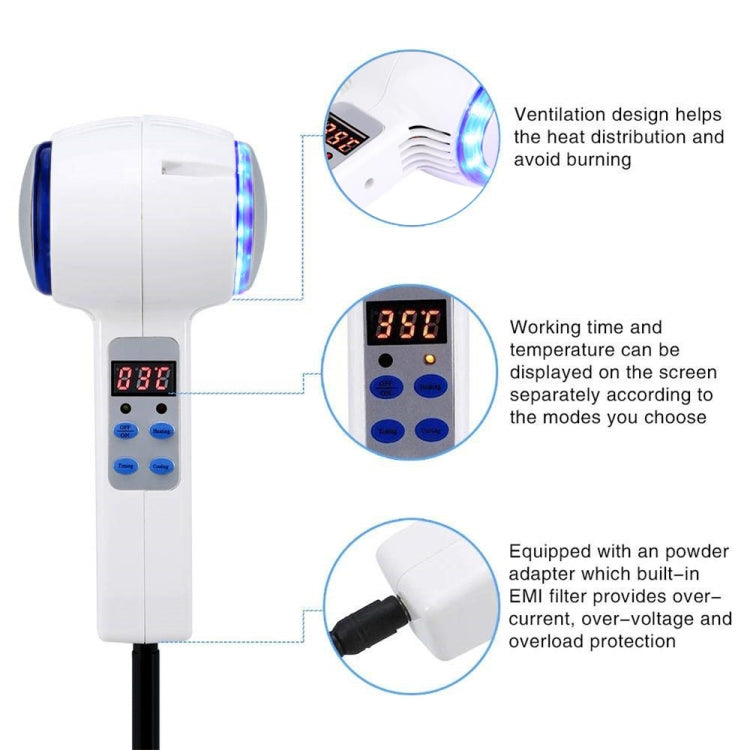 Face Care อุปกรณ์ค้อนร้อนเย็น Cryotherapy Blue Photon สิวผิวความงามนวด Lifting Rejuvenation Facial Machine