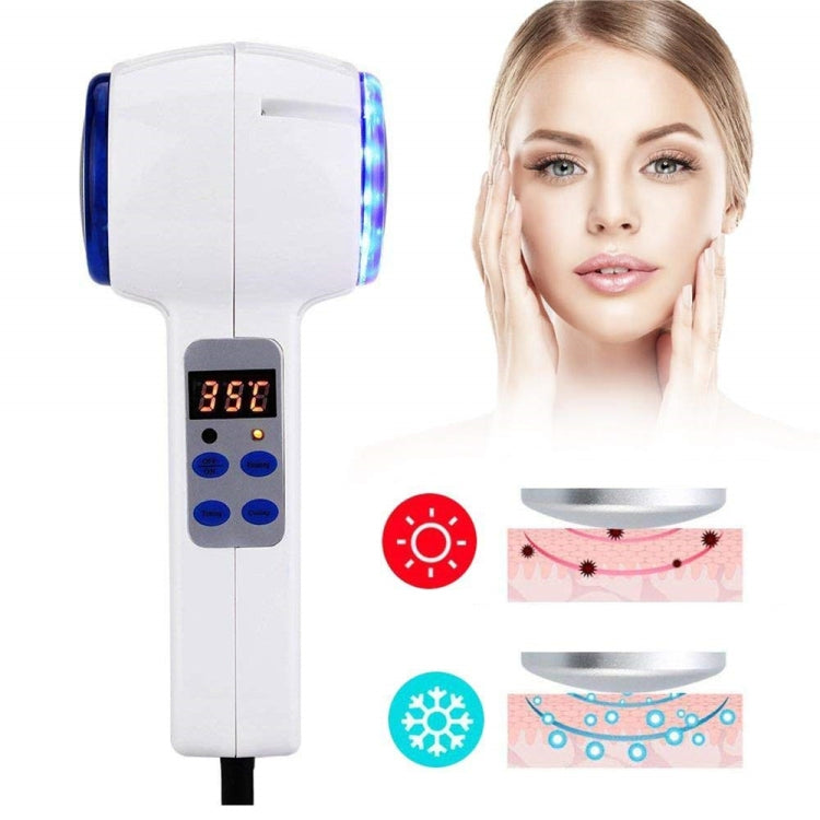 Face Care อุปกรณ์ค้อนร้อนเย็น Cryotherapy Blue Photon สิวผิวความงามนวด Lifting Rejuvenation Facial Machine