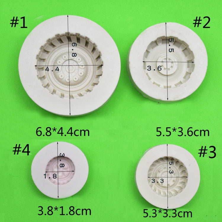 2 ชิ้น DIY ยางรูปร่างหัตถกรรมน้ำตาลเค้กซิลิโคนแม่พิมพ์ F Ondant อบตกแต่งเครื่องมือการจัดส่งสีสุ่ม, Size 1, Size 2, Size 3, Size 4