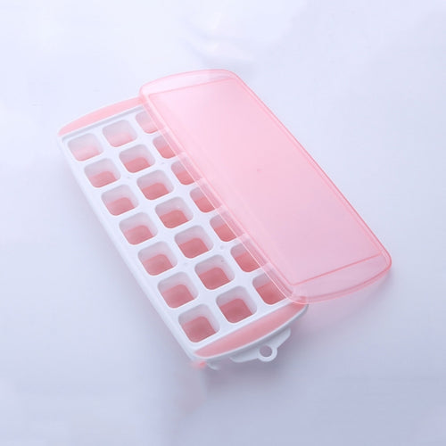 ฤดูร้อน 21 ตาราง Cool แม่พิมพ์กล่องน้ำแข็งทำน้ำแข็งโฮมเมดพร้อมฝาปิด, 21 Grid(Pink), 21 Grid(Blue), 21 Grid(Green)