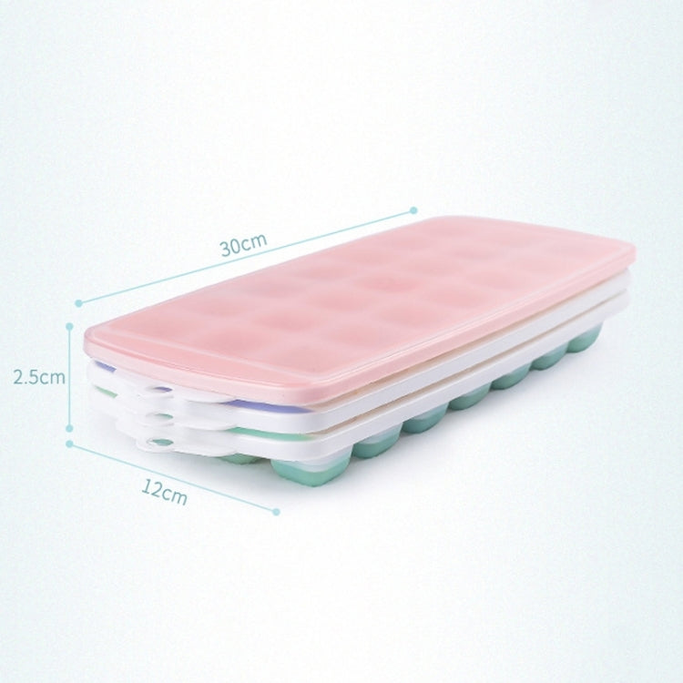 ฤดูร้อน 21 ตาราง Cool แม่พิมพ์กล่องน้ำแข็งทำน้ำแข็งโฮมเมดพร้อมฝาปิด, 21 Grid(Pink), 21 Grid(Blue), 21 Grid(Green)