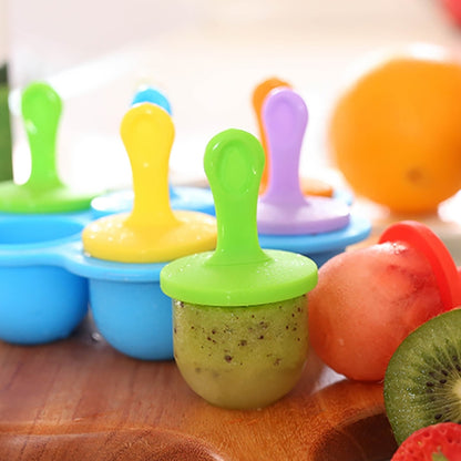 ซิลิโคนมินิ ICE Pops Mould Ice Cream Ball Lolly Maker Popsicle Moulds เด็ก DIY อาหารเสริมเครื่องมือ