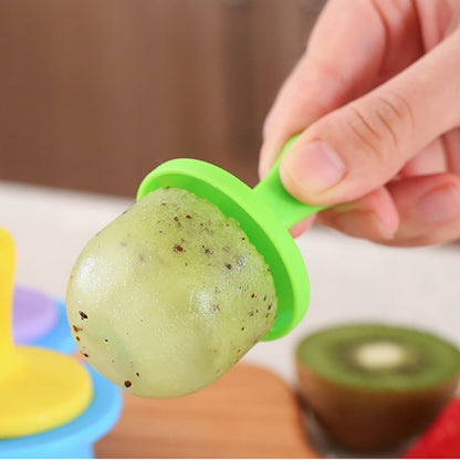 ซิลิโคนมินิ ICE Pops Mould Ice Cream Ball Lolly Maker Popsicle Moulds เด็ก DIY อาหารเสริมเครื่องมือ