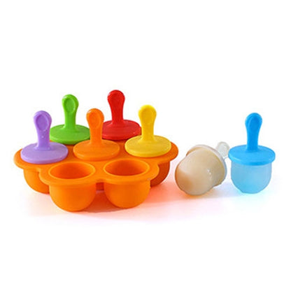 ซิลิโคนมินิ ICE Pops Mould Ice Cream Ball Lolly Maker Popsicle Moulds เด็ก DIY อาหารเสริมเครื่องมือ