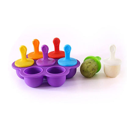 ซิลิโคนมินิ ICE Pops Mould Ice Cream Ball Lolly Maker Popsicle Moulds เด็ก DIY อาหารเสริมเครื่องมือ