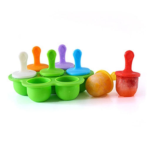 ซิลิโคนมินิ ICE Pops Mould Ice Cream Ball Lolly Maker Popsicle Moulds เด็ก DIY อาหารเสริมเครื่องมือ