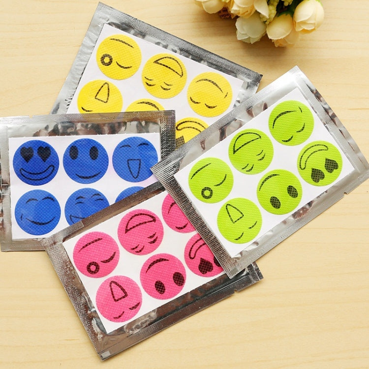 10 ชิ้นสติ๊กเกอร์กันยุง DIY สติ๊กเกอร์กันยุงแพทช์การ์ตูนยิ้มใบหน้าไดรฟ์ Repeller (การจัดส่งแบบสุ่มสี), Mosquito Repellent Stickers