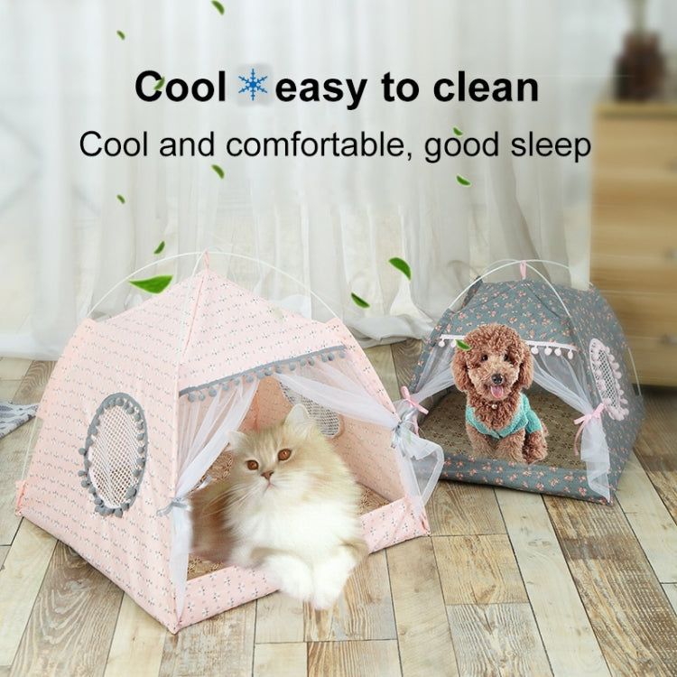 Four Seasons Universal Cat Small Dog Tent รังสัตว์เลี้ยงที่ถอดออกได้และล้างทำความสะอาดได้, M