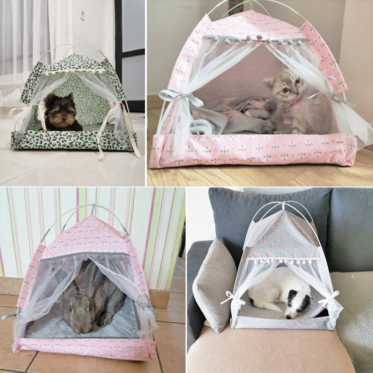 Four Seasons Universal Cat Small Dog Tent รังสัตว์เลี้ยงที่ถอดออกได้และล้างทำความสะอาดได้, M