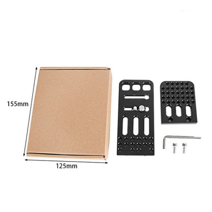 BENXIN L130A Universal แนวตั้ง Clapper เหมาะสำหรับ SLR Stabilizer Quick-แผ่นติดตั้งขาตั้งกล้องหัวไฮดรอลิกแนวตั้ง Clapper, BEXIN L130A