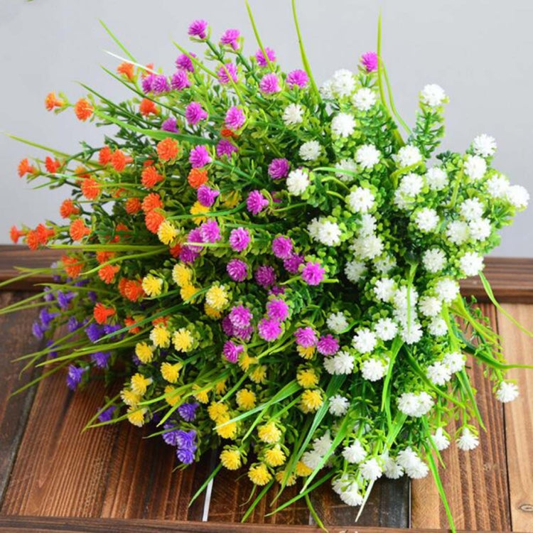 5 สาขาจำลองพลาสติก Starry Rose จำลองช่อดอกไม้ตกแต่งบ้านดอกไม้