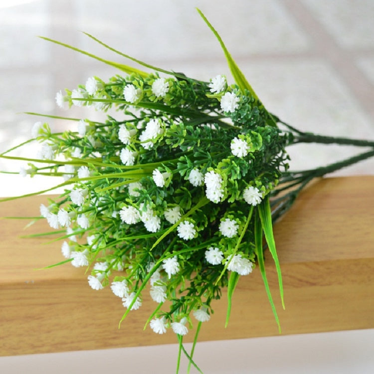 5 สาขาจำลองพลาสติก Starry Rose จำลองช่อดอกไม้ตกแต่งบ้านดอกไม้