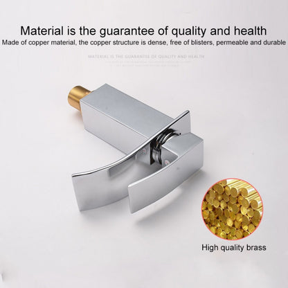 KOEN น้ำตกห้องน้ำก๊อกน้ำอ่างล้างจานผสมแตะก๊อกน้ำร้อนและเย็น, KOEN Waterfall Bathroom Faucet