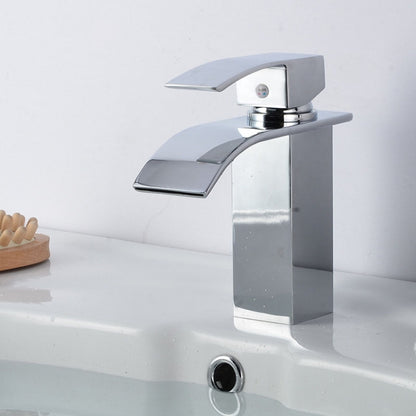KOEN น้ำตกห้องน้ำก๊อกน้ำอ่างล้างจานผสมแตะก๊อกน้ำร้อนและเย็น, KOEN Waterfall Bathroom Faucet