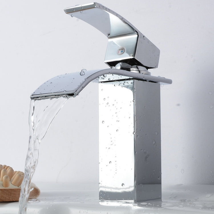 KOEN น้ำตกห้องน้ำก๊อกน้ำอ่างล้างจานผสมแตะก๊อกน้ำร้อนและเย็น, KOEN Waterfall Bathroom Faucet