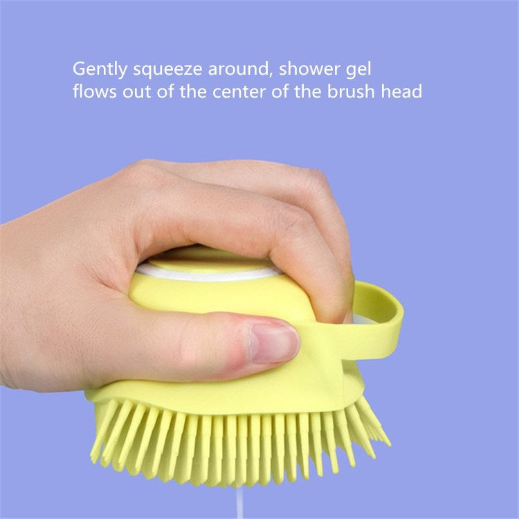 แปรงนวดอาบน้ำสัตว์เลี้ยง ถุงมืออาบน้ำถูสุนัขพร้อมแปรง, Rub Bath Gloves