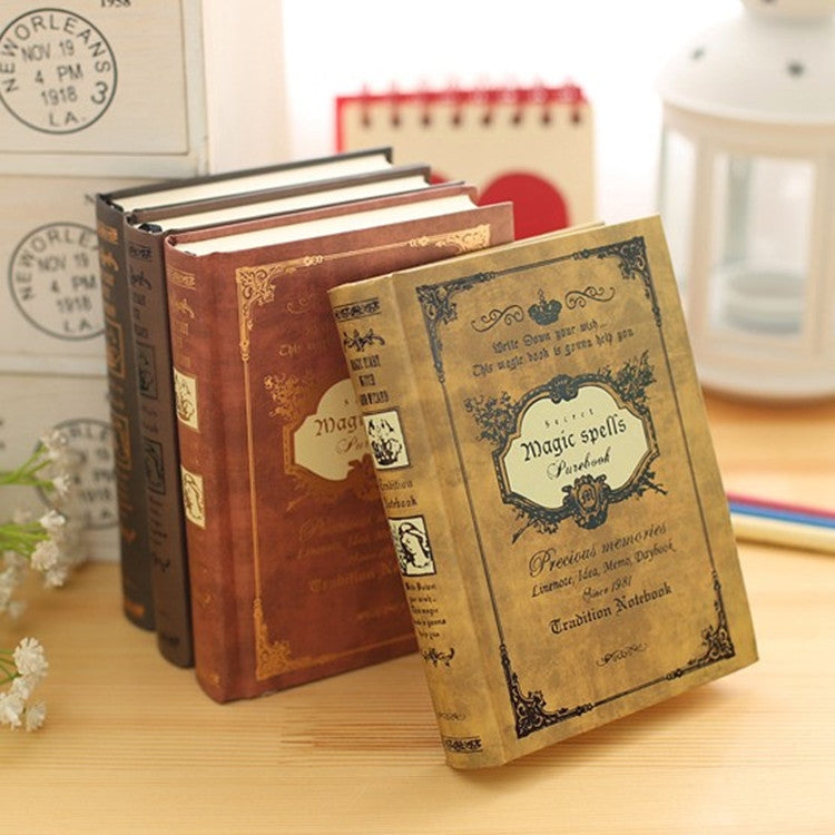 64Kกระเป๋าขนาดเล็กVINTAGE Notebook Handcover Magic Spellsกระเป๋าBook Planner Journal Traveler Notepad